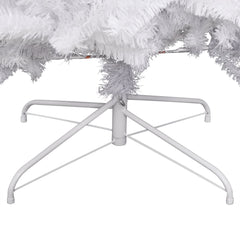 Artificial Hinged Christmas Tree White PVC 70.9 in