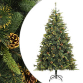 Artificial Hinged Christmas Tree Green PVC Medium Collapsible