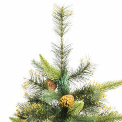 Artificial Hinged Christmas Tree Green PVC Medium Collapsible