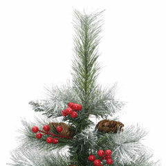 Artificial Hinged Christmas Tree Green PVC Medium