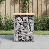 Garden Bench Natural wood, Galvanized steel