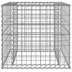 Gabion Basket Silver Galvanized Iron Medium Durable