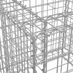 Gabion Basket Silver Galvanized Iron Medium Durable