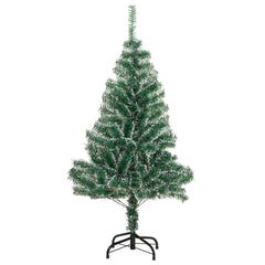 Artificial Christmas Tree Green and white PET 59.1 in