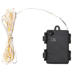 LED String Light Black and White Plastic 102.4 in