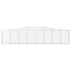 Gabion Basket Set of 2 Silver Galvanized iron Large Durable