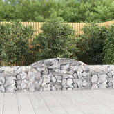 Gabion Basket Set of 5 Silver Galvanized iron Large