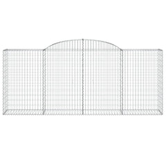 Gabion Basket Set of 2 Silver Galvanized iron Large Durable