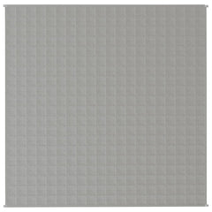 Gray Bostome weighted blanket, 78.7x78.7 inches, 19.8 pounds, cotton.
