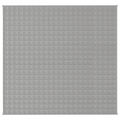 Weighted Blanket Grey Cotton and Hypoallergenic glass beads King