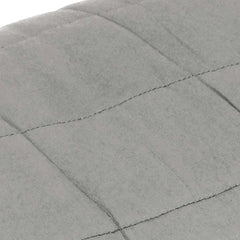Weighted Blanket Grey Cotton and Hypoallergenic glass beads King