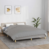 Weighted Blanket Grey Cotton and Hypoallergenic glass beads King
