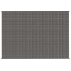 Gray Bostome weighted blanket, 54.3x78.7 inches, 22 lb, with quilted fabric.