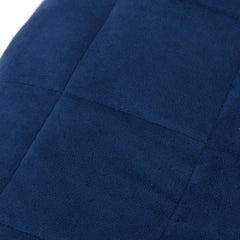 Weighted Blanket Blue Polyester, Glass beads 54.3 x 78.7 in