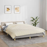 Weighted Blanket Light Cream Brushed polyester microfiber
