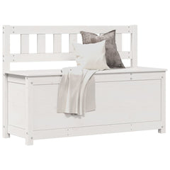 Bench White Solid pine wood Standard Bench Rectangular Rustic