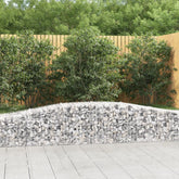 Gabion Basket Silver Galvanized Iron Extra Large Durable