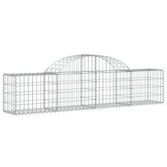 Gabion Basket Silver Galvanized iron 78.7 x 11.8 x 23.6 in