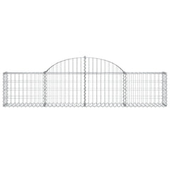 Gabion Basket Silver Galvanized iron 78.7 x 11.8 x 23.6 in