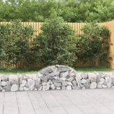 Gabion Basket Silver Galvanized iron 78.7 x 11.8 x 23.6 in