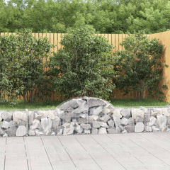 Gabion Basket Silver Galvanized iron 78.7 x 11.8 x 23.6 in