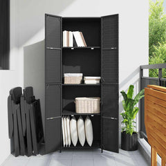 Garden Storage Cabinet Black