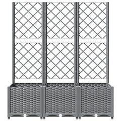 Garden Planter Light grey Polypropylene 47.2 x 15.7 x 53.5 in