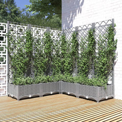 Garden Planter Light grey Polypropylene Large Planters