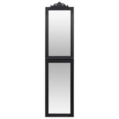Free-standing Mirror Black Glass 19.7 x 78.7 in Foldable