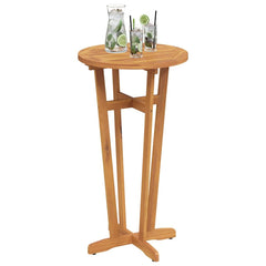 Garden Bar Table Natural Brown Solid Acacia wood Standard Durable