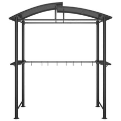 BBQ Gazebo Anthracite Steel Large Seats Many BBQ Gazebo