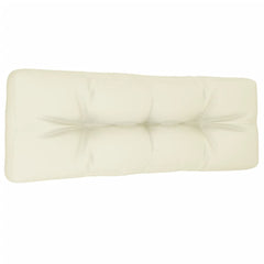 Pallet Cushion Cream Fabric (100% polyester) 47.2 x 15.7 x 4.7