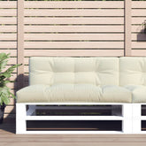 Pallet Cushion Cream Fabric (100% polyester) 47.2 x 15.7 x 4.7
