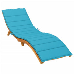Sun Lounger Cushion Turquoise Oxford fabric (100% polyester)