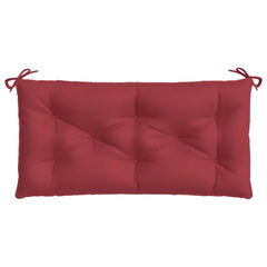 Garden Bench Cushion Wine red Oxford fabric (100% polyester)