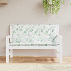 Garden bench cushions with a vibrant leaf pattern, 47.2 inches, for outdoor comfort.