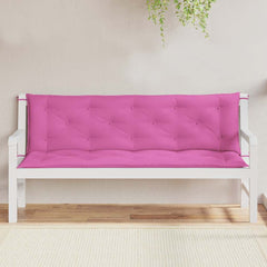 Garden Bench Cushion Set of 2 Pink