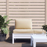 Pallet Cushion Beige Oxford fabric (100% polyester)