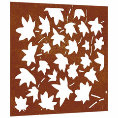 Garden Wall Decoration Rusty Brown Corten Steel Medium