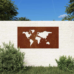 Garden Wall Decoration Starts as normal metal color, Rusts over time