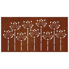 Garden Wall Decoration Rusty Corten Steel 41.3 x 21.7 in