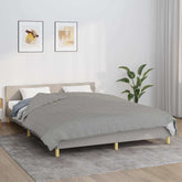 Weighted Blanket Gray Cotton Fabric, Polyester, Glass Beads King