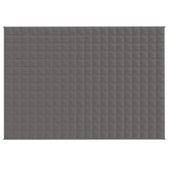 Gray 22lb weighted blanket, 55x79 inches, with quilted fabric.