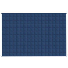 Blue Bostome weighted blanket, 22 lb, 53.9x78.7 inches, quilted fabric.