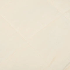 Light cream Bostome weighted blanket, 53.9x78.7in, 13.2lb, breathable microfiber fabric.