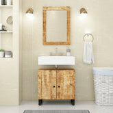 Sink Cabinet Natural wood Solid mango wood Medium Sink Cabinet