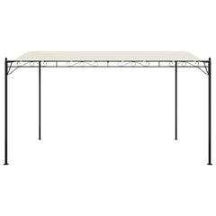 Bostome cream outdoor canopy with a water-resistant steel frame and curved top design.