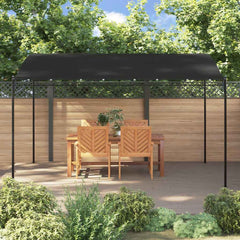 Bostome Anthracite Canopy Tent with steel frame and water-resistant fabric for outdoor use.