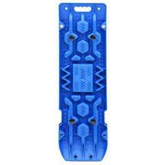 Two blue nylon traction boards with textured grip patterns and handles, measuring 42.1x12.2x2.8 inches.
