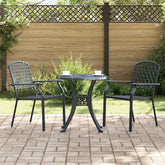 Garden Chair 2 pcs Anthracite 22.05 x 25.59 x 35.04 in Steel